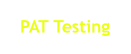 PAT Testing